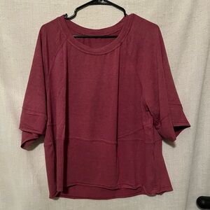 SHEIN Women's Burgundy Top Size XL